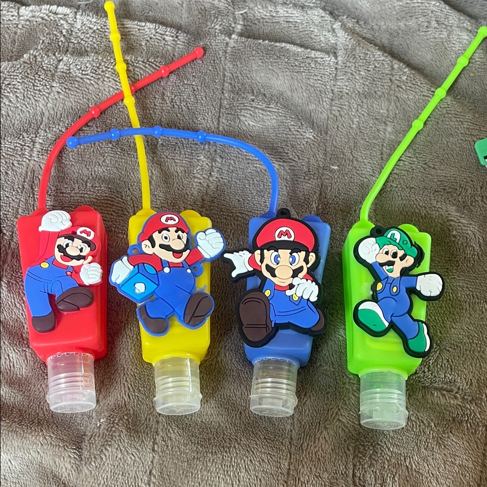 Super Mario Hand Sanitizers Set of four new